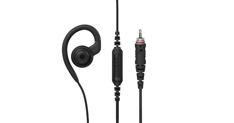 CLPe In-Line PTT Earpiece, Short Cord