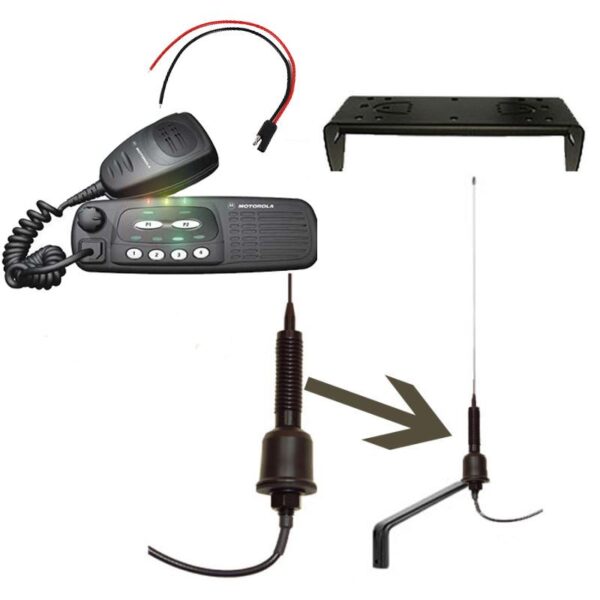 Motorola GM340 VHF Mobile - Complete Agricultural Radio Kit